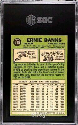 1967 TOPPS #215 ERNIE BANKS SGC 6? MR. CUB Graded In 2023 HALL OF FAME 1977