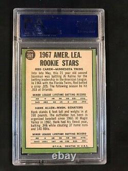 1967 Topps #569, Rod Carew, Minnesota Twins, Hall Of Fame, Rookie Card, Psa 4