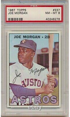 1967 Topps Joe Morgan #337 (Hall of Fame) PSA NM-MT 8 Houston Astros