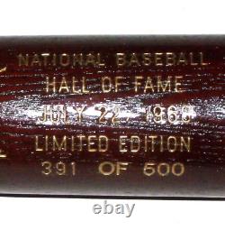 1968 Baseball Hall of Fame Induction Class Commemorative Bat A127