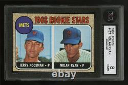 1968 Topps #177 Nolan Ryan Hall of Fame Rookie Card KSA 8 Centered Sharp