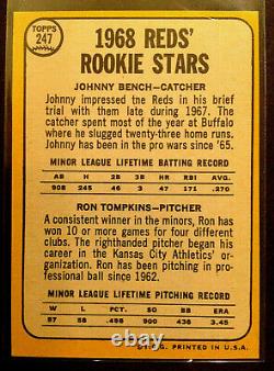 1968 Topps Rookie Stars Johnny Bench Hall of Fame (RC) MINT (READ)