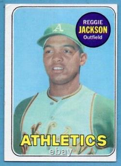 1969 Topps #260 Reggie Jackson RC VG/VG+ CREASE Oakland A's Hall of Fame A0938
