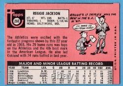 1969 Topps #260 Reggie Jackson RC VG/VG+ CREASE Oakland A's Hall of Fame A0938