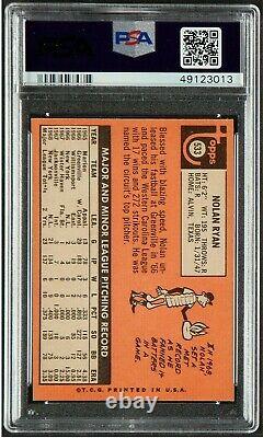 1969 Topps #533 Nolan Ryan Hall Of Fame N. Y. Mets 2nd Yr Baseball Card Nm Psa 7