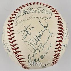 1970s Hall of Fame Signed Baseball. 18 Sigs. Marquard, Cronin, Hoyt, Grimes. PSA