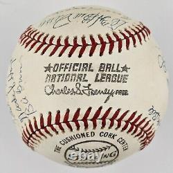 1970s Hall of Fame Signed Baseball. 18 Sigs. Marquard, Cronin, Hoyt, Grimes. PSA