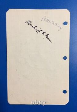 1971 Baseball Hall of Fame Ceremony Autograph Sheet 11 HoFers Grove Hafey + JSA
