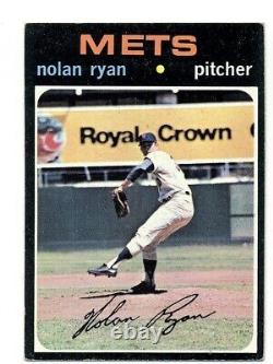 1971 Topps New York Mets Nolan Ryan #513 MID No Creas Hall Of Fame Free Shipping