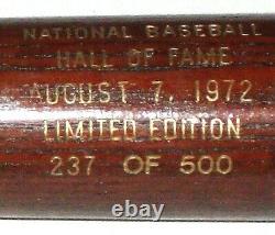 1972 Baseball Hall of Fame Induction Class Commemorative Bat