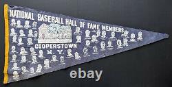 1972 Baseball Hall of Fame Issue Oversize 36 Pennant Cooperstown MLB Vintage