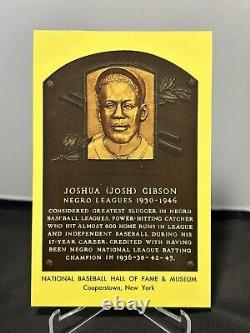 1972 Josh Gibson National Hall Of Fame Plaque 1st Edition Postcard PSA POP 4! EX