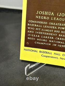 1972 Josh Gibson National Hall Of Fame Plaque 1st Edition Postcard PSA POP 4! NM