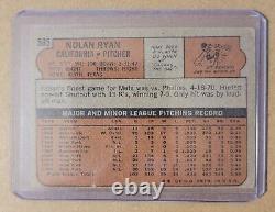 1972 Topps #595 Nolan Ryan California Angels Pitcher Hall of Fame