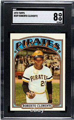 1972 Topps Roberto Clemente 309 SGC 8 NM MT Baseball Card Hall Of Fame Pirates