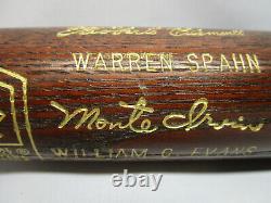1973 Baseball Hall of Fame Induction bat #342/500Roberto Clemente with W. Spahn