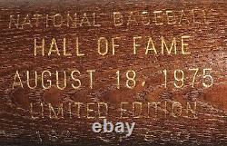 1975 Baseball Hall Of Fame Induction Bat #182/500 Kiner, Herman, Averill, Harris