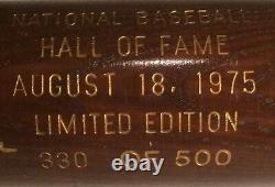 1975 Baseball Hall Of Fame Induction Bat #330/500 Kiner, Herman, Averill, Harris