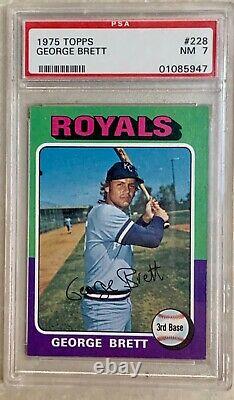 1975 George Brett rookie card Hall of Fame KC Royals