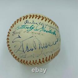 1975 Hall Of Fame Induction Signed Baseball Lloyd Waner Marquard Ruffing JSA COA