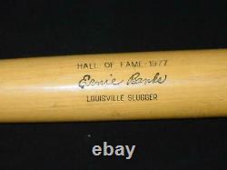 1977 Hall of Fame ERNIE BANKS Louisville Slugger model 125 Baseball Bat 34