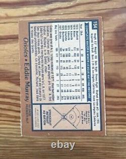 1978 O-PEE-CHEE EDDIE MURRAY #154 OPC Orioles Rookie Card RC HOF NMMT PACK FRESH