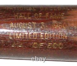 1980 Baseball Hall of Fame Induction Class Commemorative Bat Autographed A139