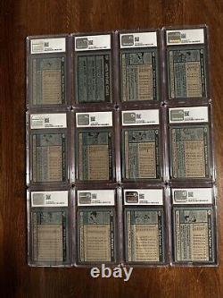 1980 Topps Hall Of Fame and Star Graded Baseball Card Lot (12 Graded Cards)