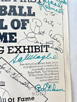 1981 Autographed x17 Mostly Hall Of Fame Baseball Ernie Banks Nolan Ryan MLB