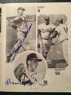 1981 Baseball Hall Of Fame Yearbook With 33 Autographs Mantle, Mays, Williams