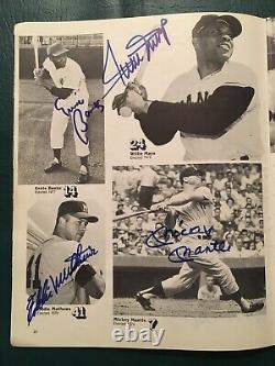 1981 Baseball Hall Of Fame Yearbook With 33 Autographs Mantle, Mays, Williams