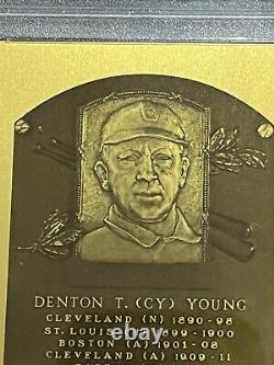 1981 Hall of Fame Cy Young Metallic Plaque Cards PSA Mint 9