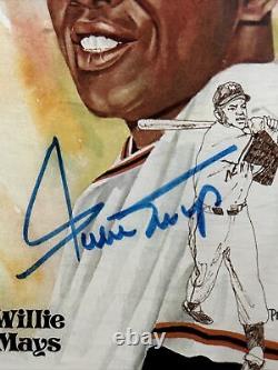 1981 Perez-Steele HOF Hall of Fame Willie Mays New York Giants Signed Auto PSA