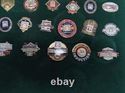 1982 2017 baseball Hall of fame Induction Press pin collection 36 pins display