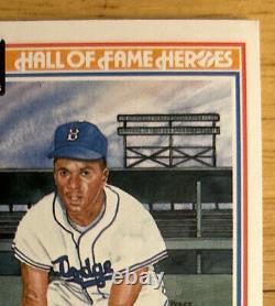 1983 Donruss Hall Fame Heroes Jackie Robinson Baseball Card #6 Dodgers HOF 2B VG