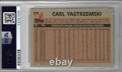 1983 Topps #550 Carl Yastrzemski PSA 10 GEM MINT Boston Red Sox Hall of Fame
