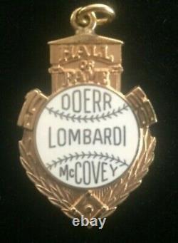 1986 Baseball Hall of Fame Induction Press Pendant HOF Official Willie McCovey