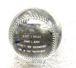 1989 Baseball Hall Of Fame Oneida Crystal Limited Edition 250