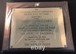 1990 Tony Conigliaro Award The National Italian American Sports Hall of Fame 1/1