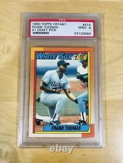 1990 Topps Tiffany Frank Thomas # 414 Rookie PSA 9 2014 Hall of Fame White Sox