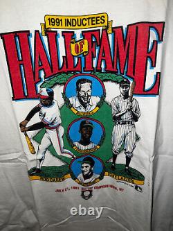 1991 Baseball Hall Of Fame Inductees T-Shirt Carew Perry Jenkins Lazzeri RARE