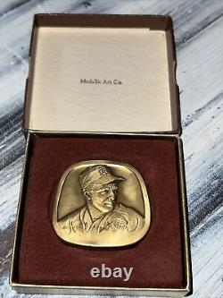 1991 Hank Greenberg Magnes Jewish Hall of Fame Museum Bronze Medal Detroit Tiger