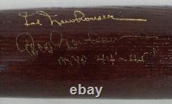 1992 Hall Of Fame Induction Baseball Bat Signed Rollie Fingers Hal Newhouser Bas