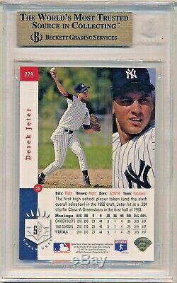 1993 93 SP Derek Jeter BGS 9.5 RC With VERY RARE 9.5 CORNERS Hall of Fame Yankees