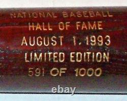 1993 Baseball Hall of Fame Induction Class Commemorative Bat A152