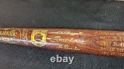1994 Durocher Rizzuto Carlton Baseball HOF Induction Bat 780/1000