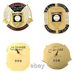 1996 Baseball Hall of Fame Retro Press Pins Incl 1974 Inductees Mickey Mantle