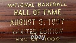 1997 Baseball Hall Of Fame Induction Bat #680/1,000 Lasorda, Niekro, Fox, Wells