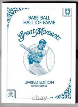 1997 Perez-Steele Baseball Hall of Fame Great Moments Limited Edition 9th Series