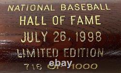 1998 Baseball Hall Of Fame Induction Bat #716/1,000 Doby, Sutton, MacPhail